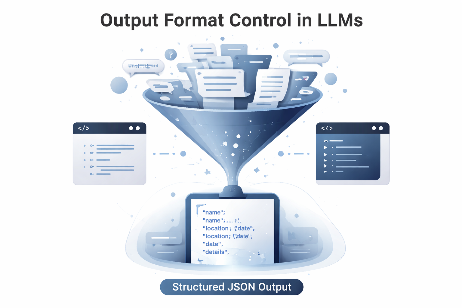 Output Format Control Funnel Diagram